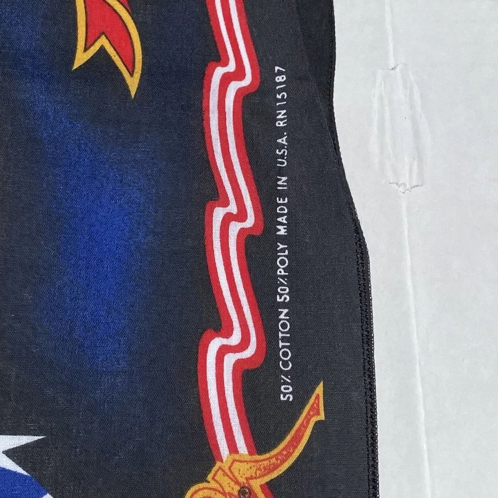 New‎ VTG Harley Davidson Scarf Bandanna Eagle Flag 21